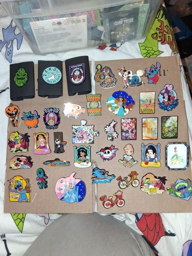 Disney Pin Lot Of 37 Mostly Loungefly Pins Stitch Piglet NBC