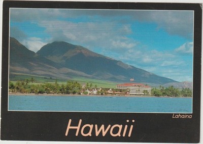 Whaling Town of Lahaina Maui Hawaii UNP Continental Postcard