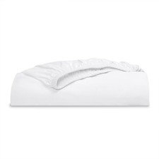 Full Fitted Sheet 300 Thread Count Percale Easy Care White