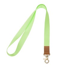 Neck Lanyard, 1 Set Long ID Badge Lanyard with Lobster Clasp, Fluorescent Green