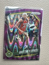 Brittney Sykes 2025 Panini WNBA Prizm #121 Purple Seismic 174/175