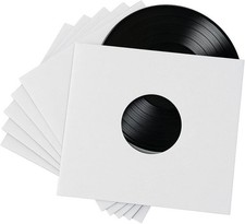 Record Inner Sleeves White Paper Vinyl 7-Inch LP Album