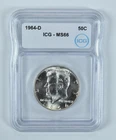 1964-D Kennedy Half Dollar MS66 ICG