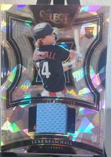 2025 Panini Select Luke Keaschall Selective Swatches Ice Prizm Baseball Relic RC