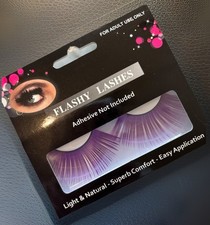 NEW Flashy Lashes Long Purple Costume Eyelashes Cosplay