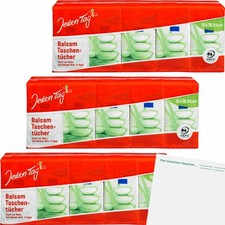 Jeden Tag Taschent&uuml;cher Balsam 4-lagig 3er Pack 3x15x10Stk Packung usy Block