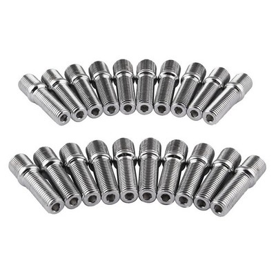 20 Stück verlängerte Radbolzen Umbau M14x1,5 auf M12x1,5 50 mm
