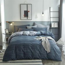 Dark Blue Stripe Comforter Set Size Navy Striped Gingham Full Gm 03 Striped