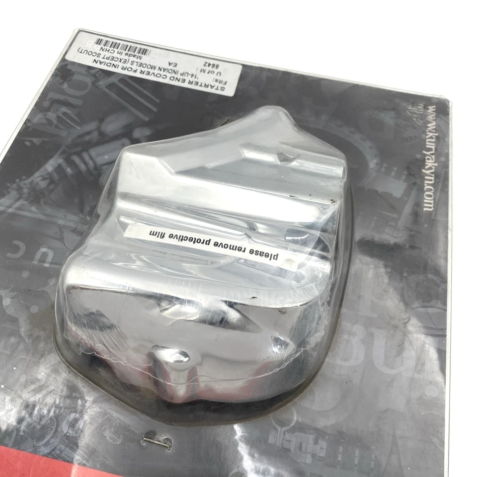 Cubierta de extremo de arranque cromada Kuryakyn 5642 14-22 Indian Chief Chieftain Springfield Foto 4 de 4