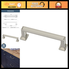 10 Pack Polished Nickel Cabinet Handles 3-3/4" 96mm Drawer Pulls for Kitchen 