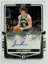 Liam Robbins Auto 2024-25 Donruss Optic Basketball Signature Series SS-LIA