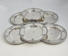 Watson Meadow Rose Sterling Silver Plates