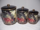THREE PIECE CANISTER SET ~ NEVER USED — photo 1