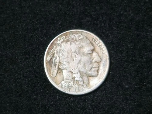 1919-S Buffalo Nickel Lamination At Date Fine 80222
