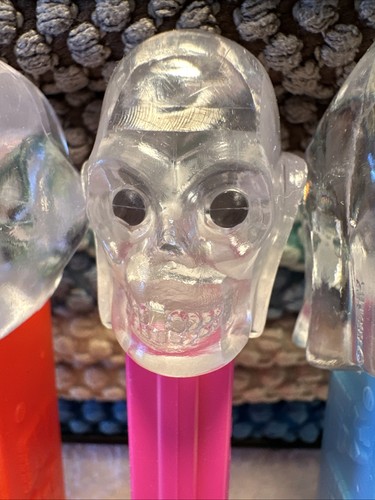 PEZ Halloween Crystal Naughty Neil Happy Henry Slimy Sid Skull 4.9 Set Of 4 - Picture 4 of 24