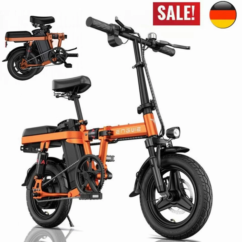 ENGWE Neuest 14 Zoll E Bike Pedelec Cityräder Elektrofahrrad 250W 48V 10Ah Klapprad