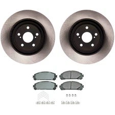 ADVICS Front Rotors Akebono ProACT Ceramic Disc Brake Pad Kit For NX200t RX350