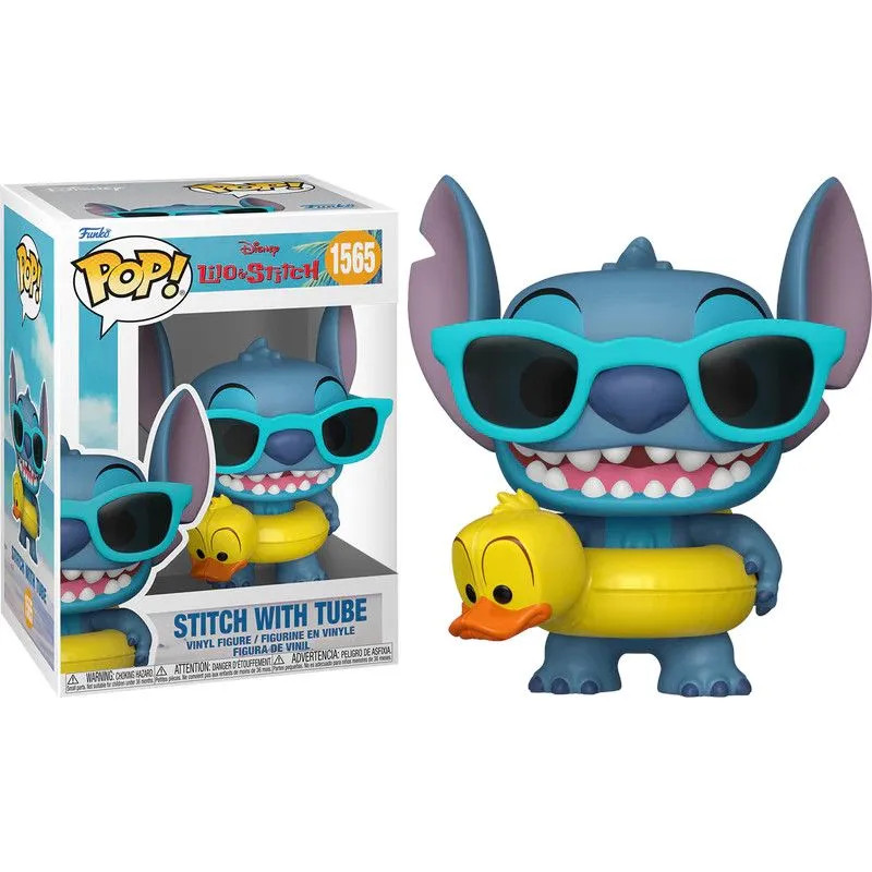 Figura FUNKO POP Stitch con Flotador 1565 - Lilo y Stitch - 889698862776