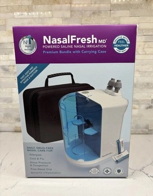 NasalFresh MD Powered Nasal Irrigation System w Case Open Box