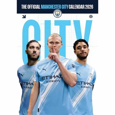 GRANGE COMMUNICATIONS LTD Manchester City FC A3 Calendar 2026 - Football - Month To View