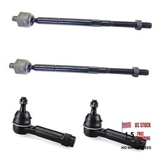 4pc Front Outer Inner Tie Rod End Kit for Dodge Journey 2009 ES800408 EV800611