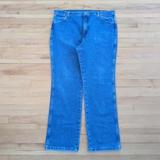 Wrangler Bootcut Jeans 40x32 Blue Pants 936 Western Cowboy Faded Denim Rodeo
