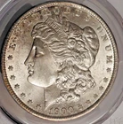 1900-O PCGS-64 Morgan Silver Dollar Light Toning OBV BLAST WHITE REV CARTWHEELS