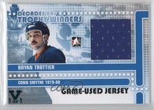 2010-11 ITG Decades 1980s Black Vault Teal 1/1 Bryan Trottier #TWJ-02 HOF 1r5
