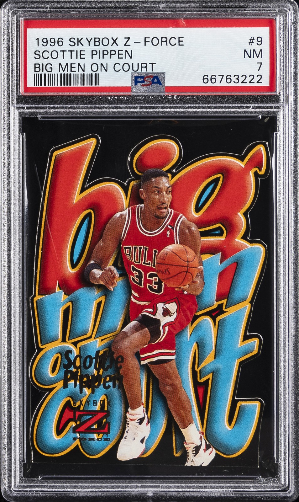 Scottie Pippen 1996 Skybox Z-Force #9 Big Men on Court Price Guide