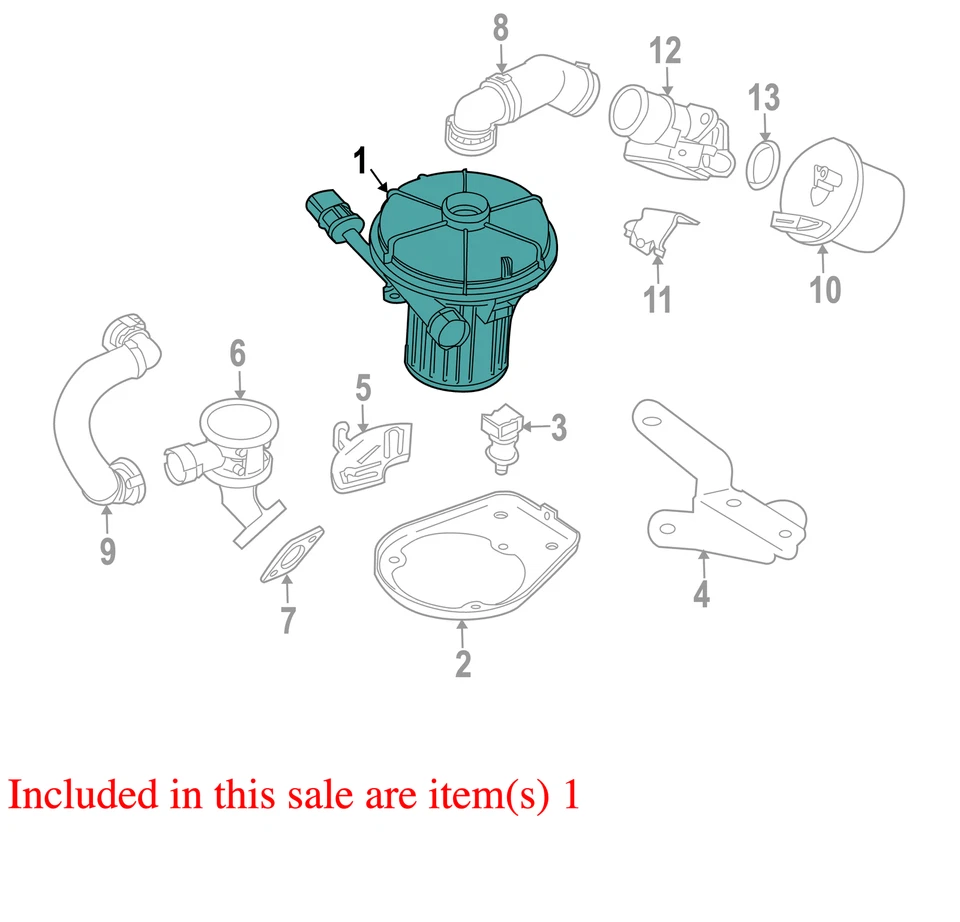 04 - 10 宝马 X3 E83 二级空气喷射泵 11727571591,状况良好! — 第 2/4 张图片