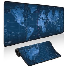 Mouse Pad Gaming - Desk Mat for Keyboard and 31.5L x 11.8W inches, Map