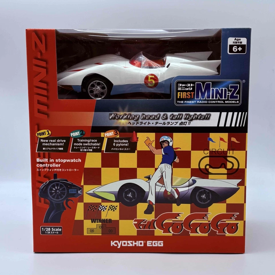 Kyosho Egg FIRST MINI-Z Mach GoGoGo 66616 Speed Racer White Ready To Run RTR