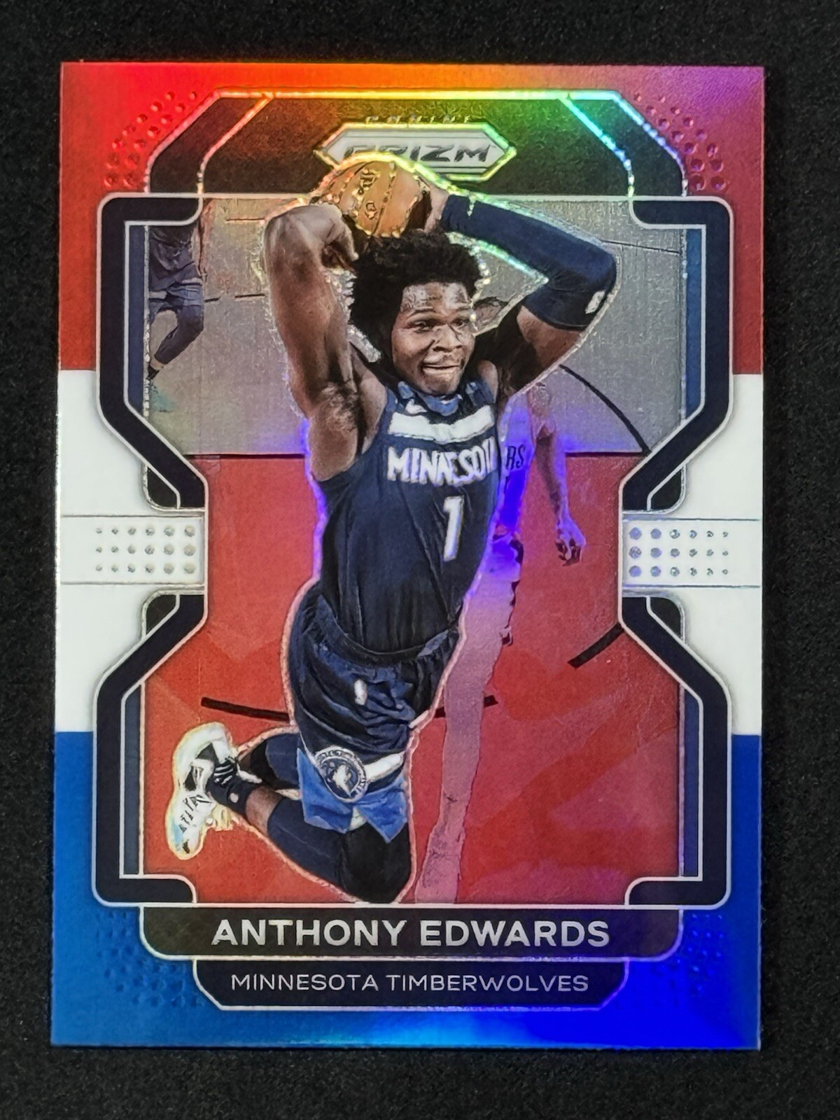 Anthony Edwards Red White Blue Prizm #37