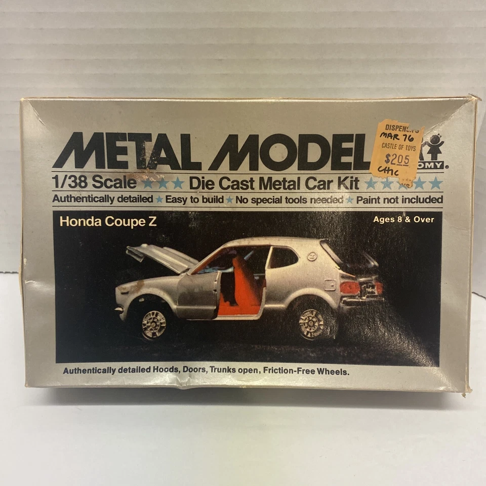 rare TOMY Tomica 8514 HONDA COUPE Z 1/38 assembled metal model kit New In Box - Image 2 of 3