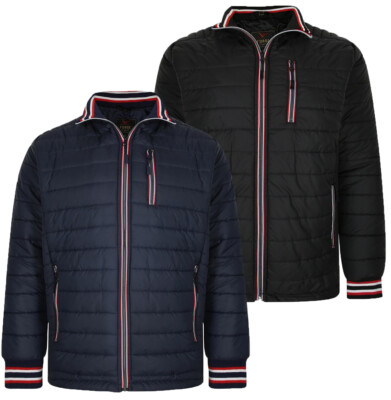  Gepolsterter Puffer Smart klassische Performance Jacke Mantel 4 Reißverschluss Taschen M-3XL