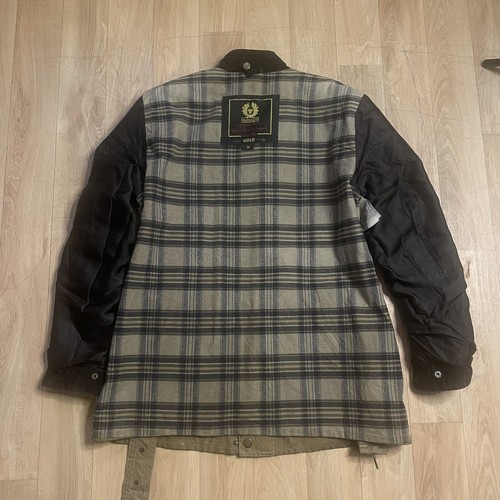 Chaqueta encerada dorada Belstaff Abrigo de cera para motocicleta Cuello de pana BEIGE para hombre Talla M - Imagen 3 de 24