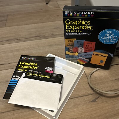 TESTED & BOXED Graphics Expander for Print Shop Program - Commodore 64 on Disk