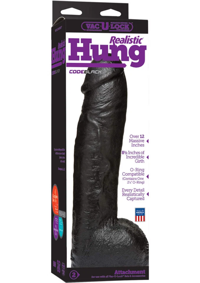 Vac-U-Lock Codeblack Realistic Hung Dildo - Image 2 of 3