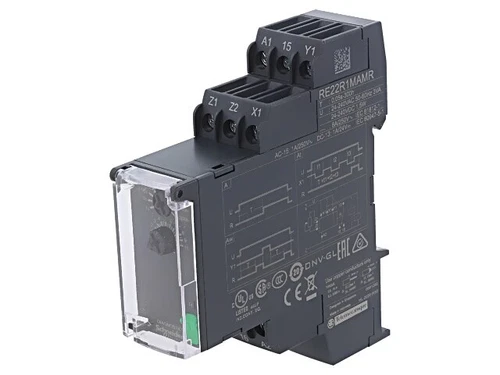 RE22R1MAMR Timing Relay 0.05s-300h SPDT 250VAC/8A 24-240VAC 24-240VDC SCHNEID...