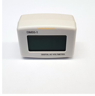 4x DM55-1 AC 80-300 V LCD Digital Voltmeter 110 V Steckdose Spannungsp. US Plug