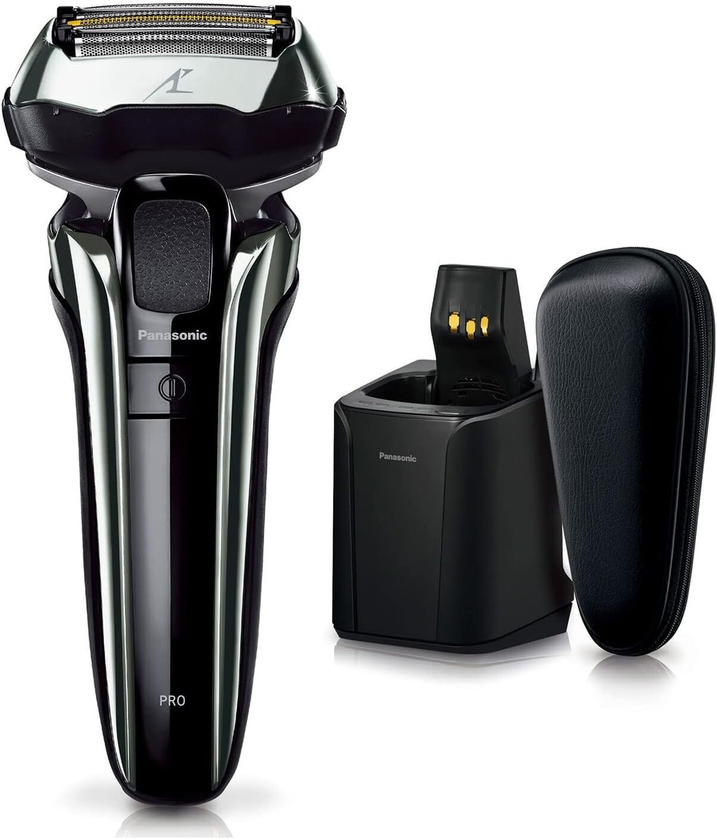 Panasonic ES-LV9W-S LAMDASH PRO 5 Blade Shaver Cleaning Charger