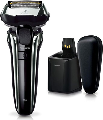 Panasonic ES-LV9W-S LAMDASH PRO 5 Blade Shaver Cleaning Charger