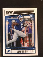 2022 Score Derrick Deese Jr. RC #376 Detroit Lions