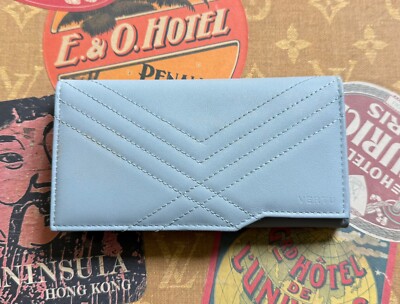 VERTU Aster Quilt Limited Edition Sky blue CALF Leather CASE Rare Collectible