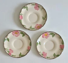 Lot 3 FRANCISCAN Desert Rose 6” Teacup Plates ONLY Made In USA Excellent!