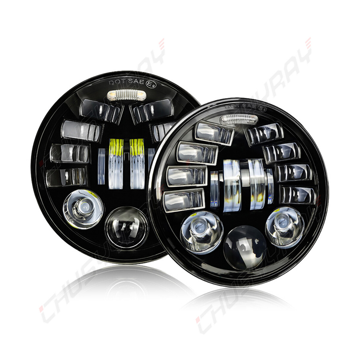 4Pcs 5-3/4 LED Headlights Hi-Lo DRL For Mazda RX-3 1975
