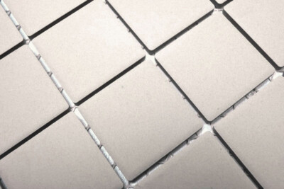 Mosaïque Céramique Grise MOSANI, Aspect Mosaïque, Récepteur De Douche, Antidérapant Et Résistant Au Gel