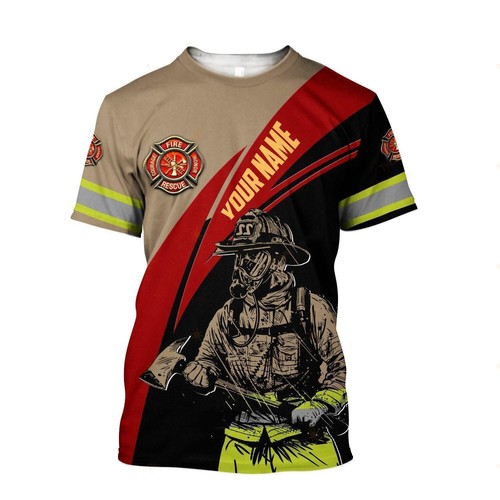 Firefighter T-Shirt Firefighter Axe 