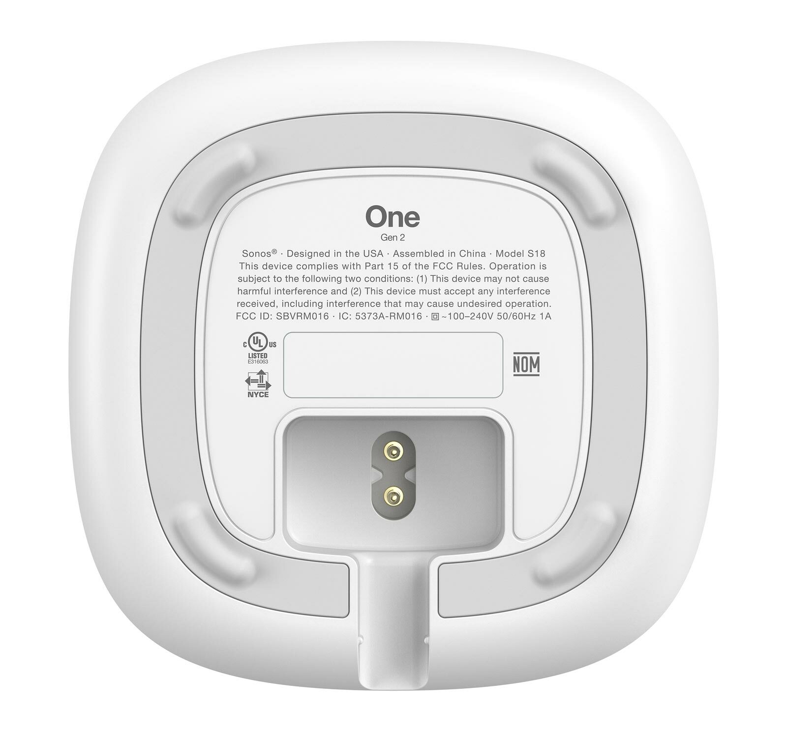 sonos one voice controlled smart speaker white