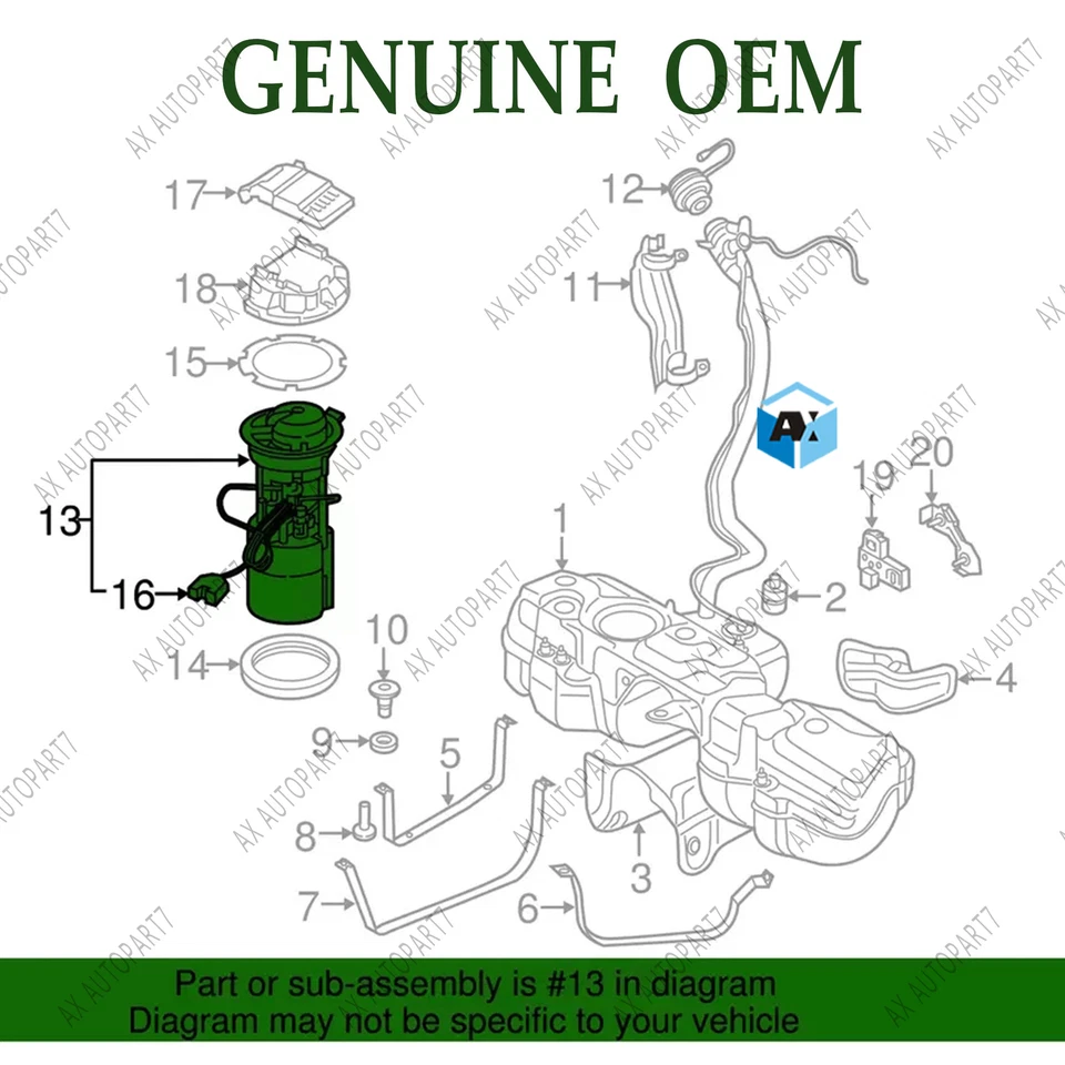 NEW OEM Genuine Fuel pump module For 2015-2020 Audi Q7 Q8 4M 4MB 4MN 4M0919087F - Image 2 of 2